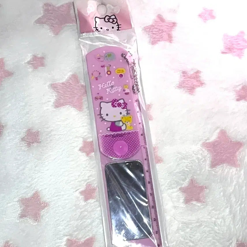 [BUNJANG] Hello Kitty Vintage Mirror Comb Keyring / 고전 희귀 헬로키티 빗거울 키링
