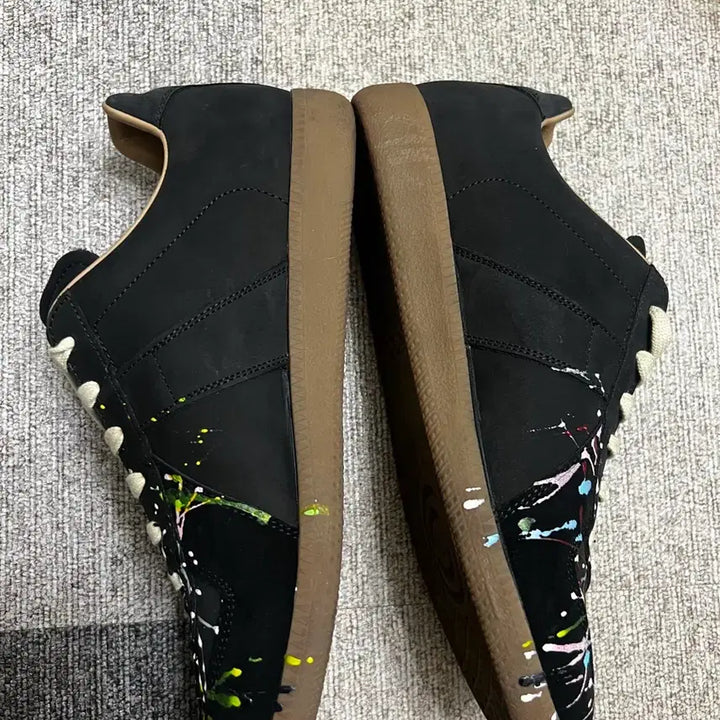 [BUNJANG] Maison Margiela Paint Drop Sneakers Black 41.5 / 메종마르지엘라 페인트 드롭 스니커즈 블랙 41.5