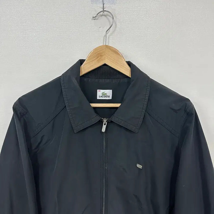[BUNJANG] Lacoste Black Bomber Jacket - XL / 라코스테 블랙 남성 봄버 자켓XL