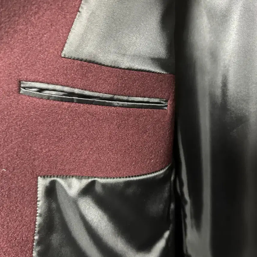 [BUNJANG] System Homme Burgundy Coat / 시스템옴므 버건디 코트 95