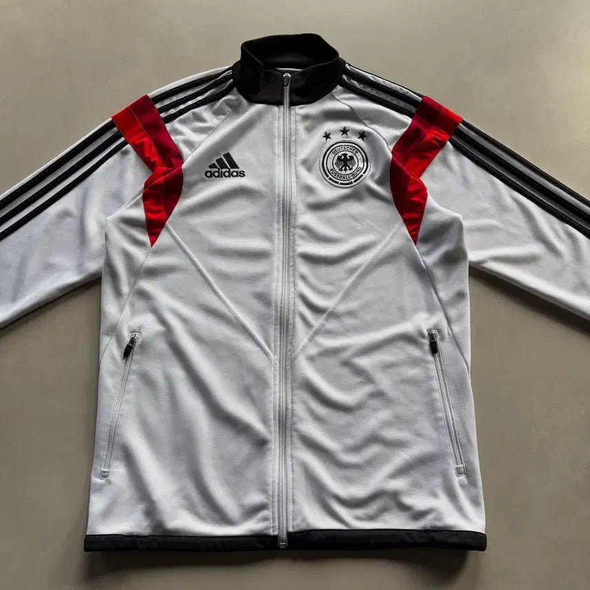 [BUNJANG] Adidas Germany National Team White Track Top Jersey / [M]아디다스 독일 국대 화이트 트랙탑 져지