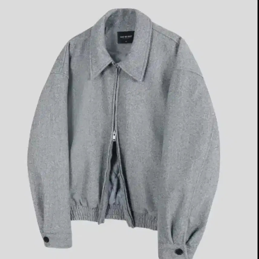 [BUNJANG] Lee Ji Noisy Blue Blouson Quilted Jacket / 이지노이지 울 블루종 누빔자켓