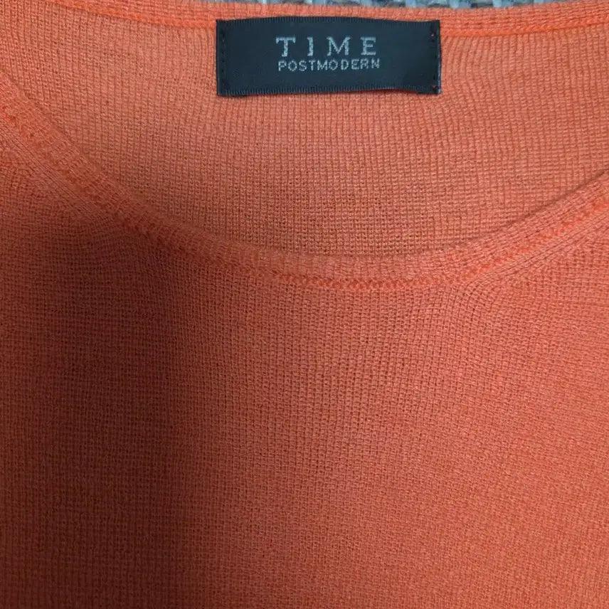 [BUNJANG] TIME Orange Knit Sweater / 한섬 TIME 포스트모던 오렌지 니트 55