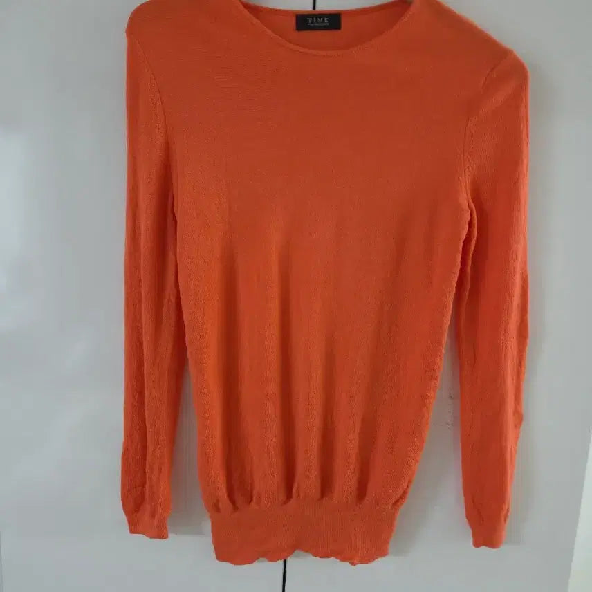 [BUNJANG] TIME Orange Knit Sweater / 한섬 TIME 포스트모던 오렌지 니트 55