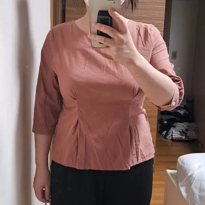 [BUNJANG] Call and Coes 3/4 Sleeve Blouse / 콜앤코스 7부 소매 블라우스