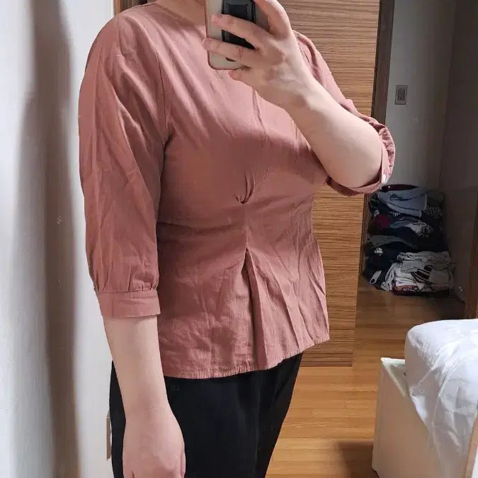 [BUNJANG] Call and Coes 3/4 Sleeve Blouse / 콜앤코스 7부 소매 블라우스