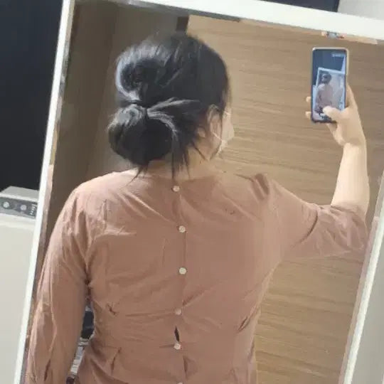 [BUNJANG] Call and Coes 3/4 Sleeve Blouse / 콜앤코스 7부 소매 블라우스