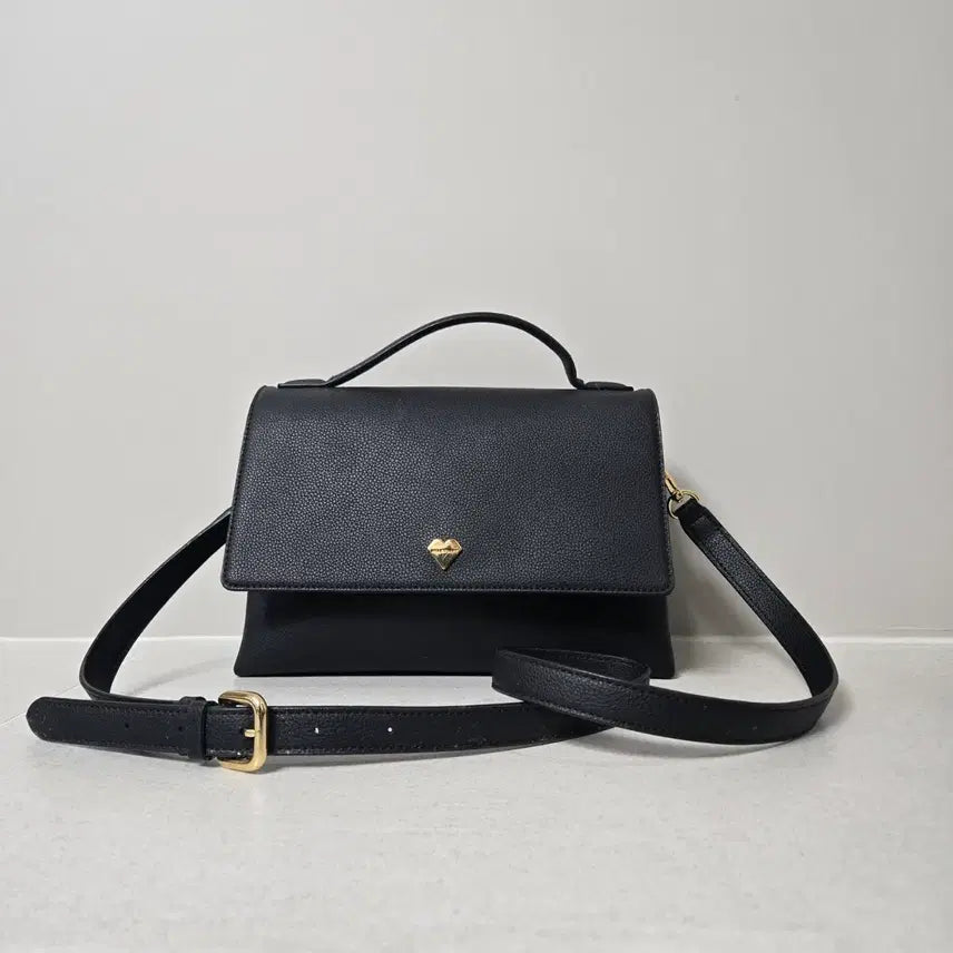 [BUNJANG] JILLSTUART Black Crossbody Tote Bag / 질스튜어트 상태좋은 블랙 크로스백 토드백