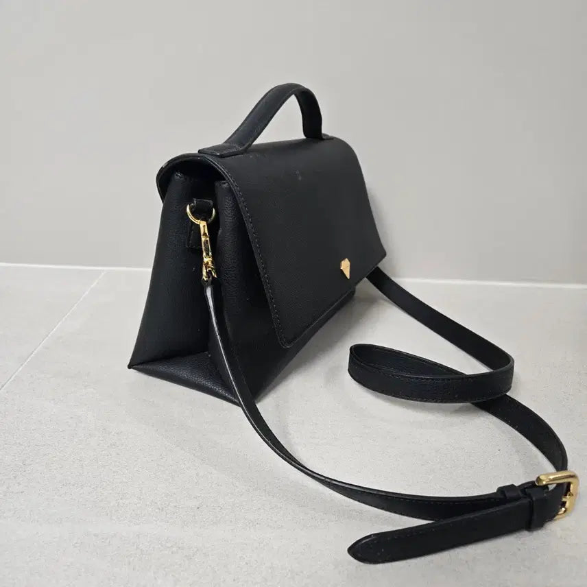 [BUNJANG] JILLSTUART Black Crossbody Tote Bag / 질스튜어트 상태좋은 블랙 크로스백 토드백
