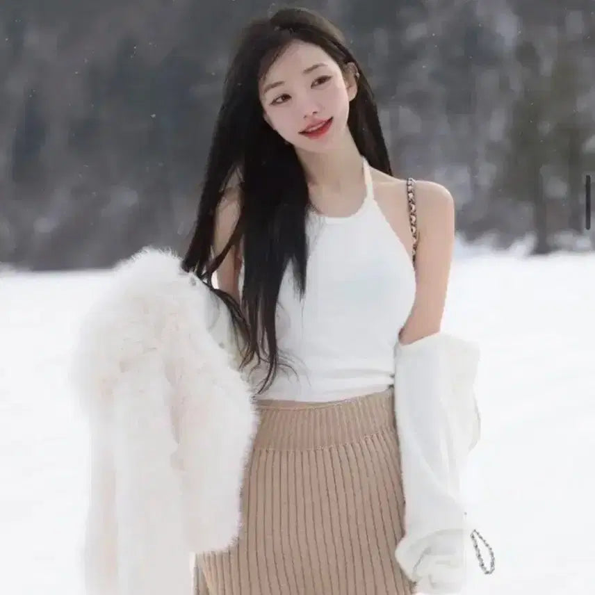 [BUNJANG] KINDAMIE Pleated Skirt Beige / 카인다미 플리츠 스커트 베이지