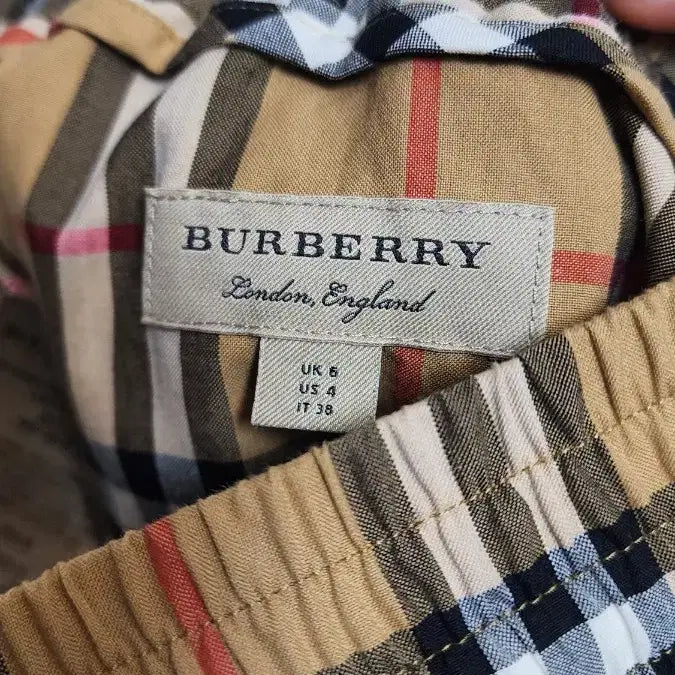 [BUNJANG] Burberry Check Striped Track Pants 36 Size (30-34) / 버버리 체크 스트라이프 트랙 팬츠 36사이즈 남성 (30~34)
