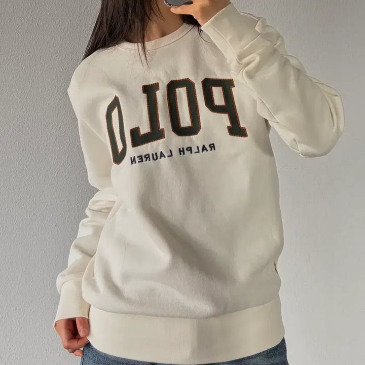 [BUNJANG] Polo Ralph Lauren Fleece Logo Sweatshirt / [XS]폴로 랄프로렌 플리스 로고 스웻셔츠