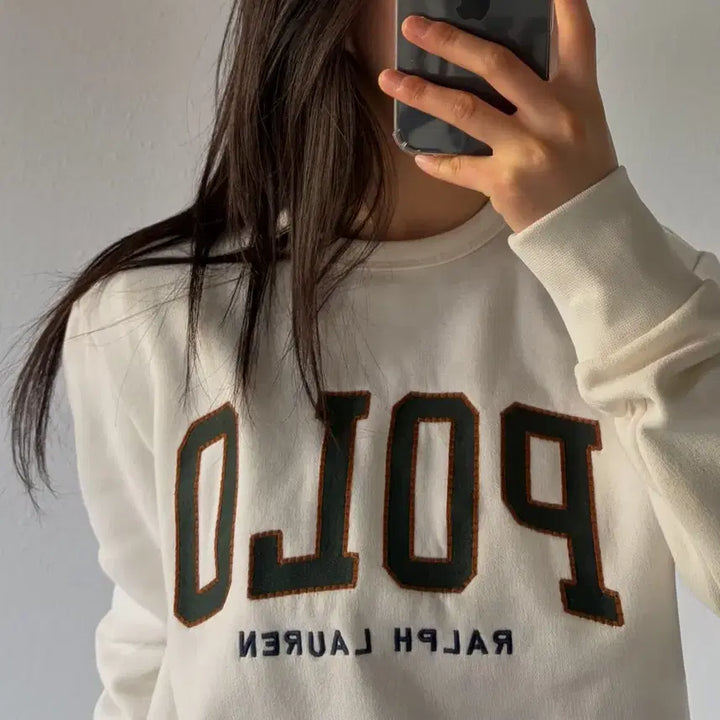 [BUNJANG] Polo Ralph Lauren Fleece Logo Sweatshirt / [XS]폴로 랄프로렌 플리스 로고 스웻셔츠