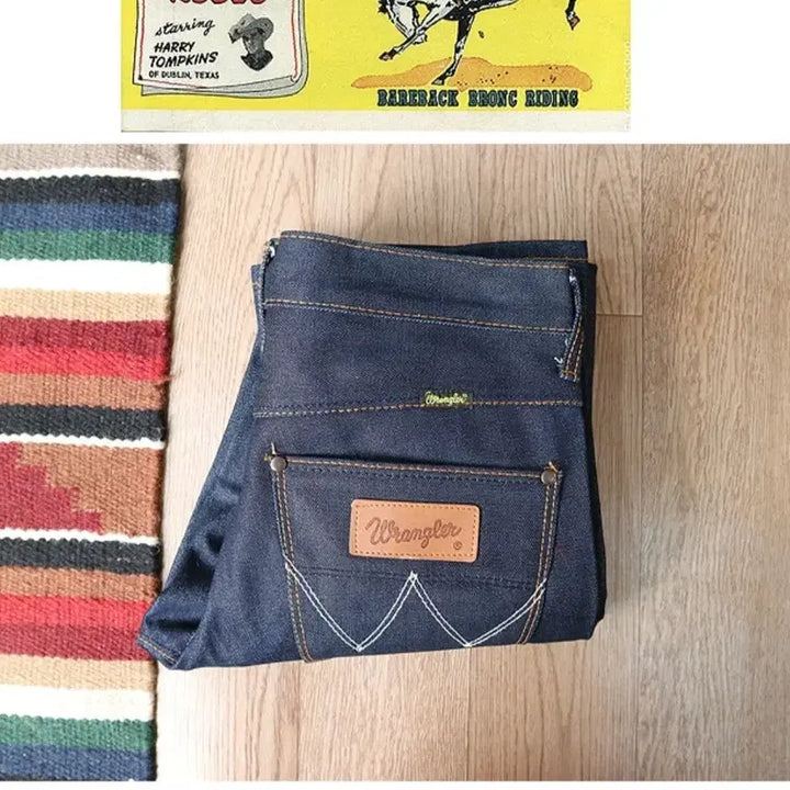 [BUNJANG] Wrangler Low Rise Bootcut Denim Jeans / wrangler 랭글러 진청 로우 라이즈 부츠컷 데님29-30