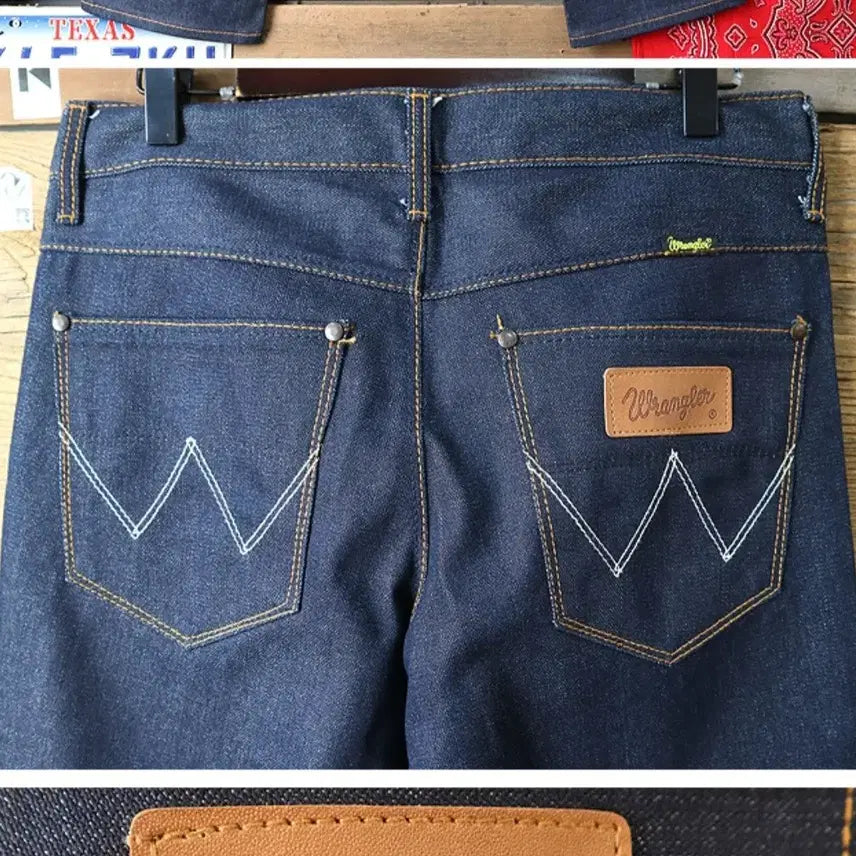 [BUNJANG] Wrangler Low Rise Bootcut Denim Jeans / wrangler 랭글러 진청 로우 라이즈 부츠컷 데님29-30
