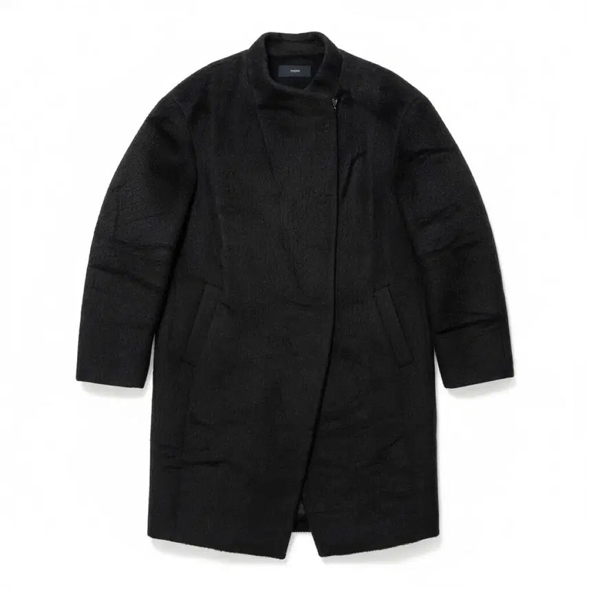 [BUNJANG] System Black Retro Wool Coat / 한섬 시스템 코트 롱 블랙 레트로 울 구제