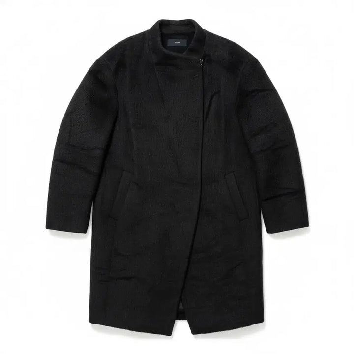 [BUNJANG] System Black Retro Wool Coat / 한섬 시스템 코트 롱 블랙 레트로 울 구제