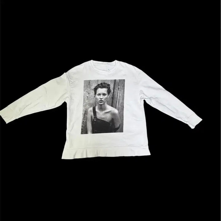 [BUNJANG] Zara Peter Lindbergh Kate Moss Vintage Sweatshirt / 빈티지 zara 자라 x 피터 린드버그 케이트모스 한정판 맨투맨 L