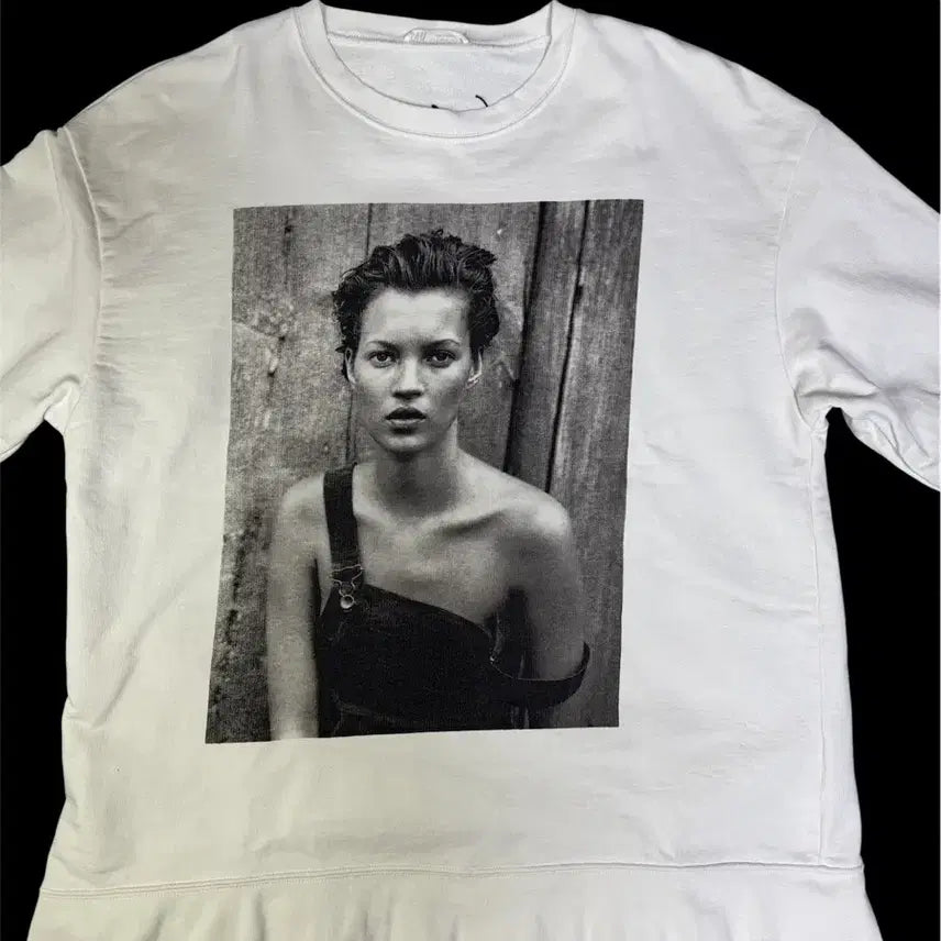 [BUNJANG] Zara Peter Lindbergh Kate Moss Vintage Sweatshirt / 빈티지 zara 자라 x 피터 린드버그 케이트모스 한정판 맨투맨 L