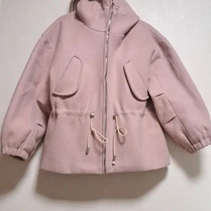 [BUNJANG] Hooded Short Jacket / 핑크 후드 숏 자켓 100 105