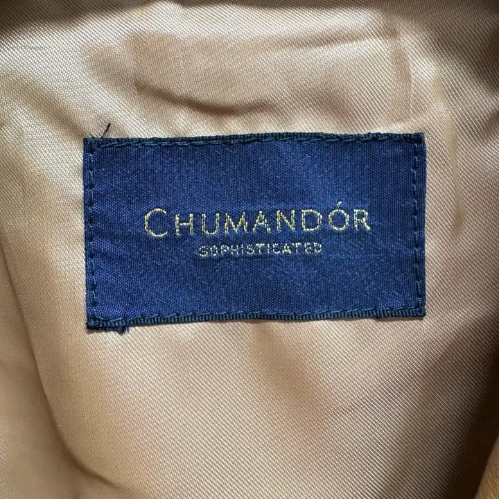 [BUNJANG] CHUMANDOR Pigskin Leather Camel Trucker Jacket / CHUMANDOR 피그스킨 가죽 카멜 트러커 자켓 JPN