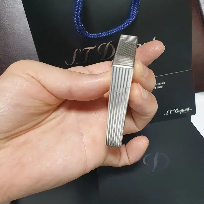 [BUNJANG] Dupont Line 2 CA16930 Lighter / [새상품,풀세트] 듀퐁라이터 라인2 ca16930 은장 듀퐁라이타