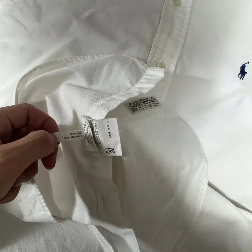 [BUNJANG] Polo Ralph Lauren White Shirt - M Size / 폴로랄프로렌 화이트셔츠 M사이즈 (희귀정품
