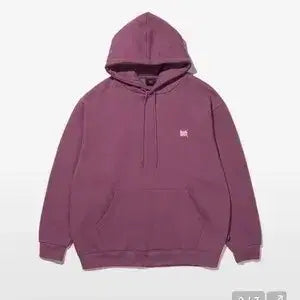 [BUNJANG] Brown Breath Melange Purple Hoodie M / 브라운 브레스 멜란지 퍼플 후드티 M