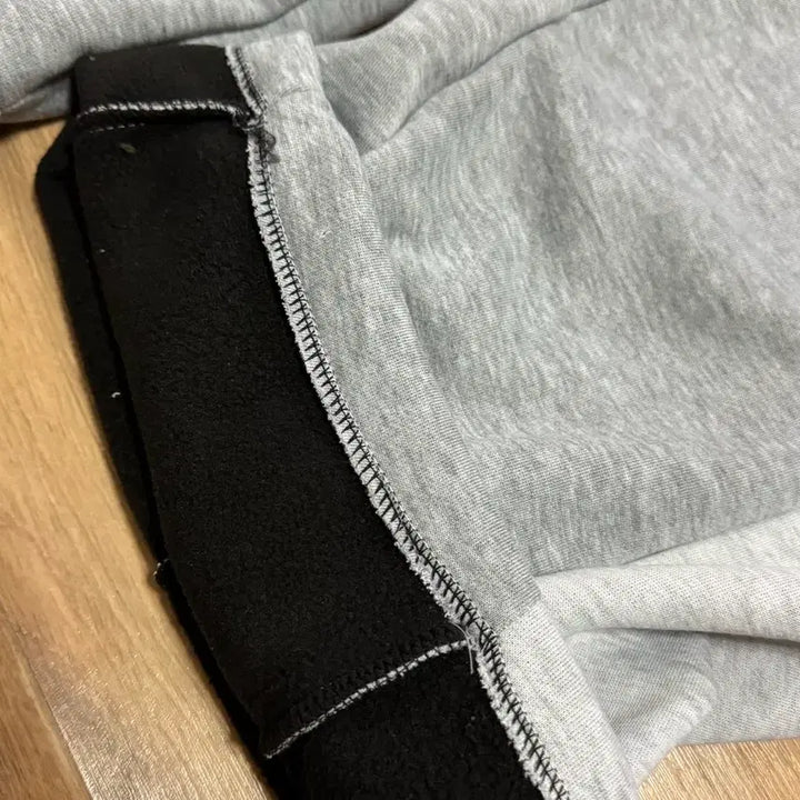 [BUNJANG] Gray Two-Tone Training Pants Balloon Fit / 회색 투톤 트레이닝 바지 벌룬핏 기모