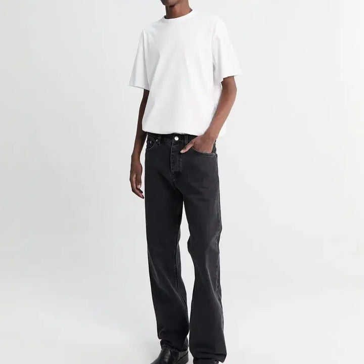 [BUNJANG] SUNFLOWER Standard Fit Jeans / 선플라워 SUNFLOWER 스탠다드핏 블랙 32/30