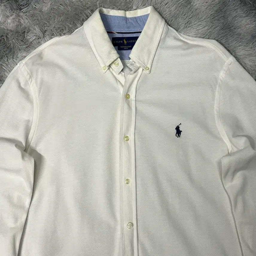 [BUNJANG] Polo Ralph Lauren Cotton White Shirt Long Sleeve / 폴로랄프로렌 면 화이트 셔츠 긴팔