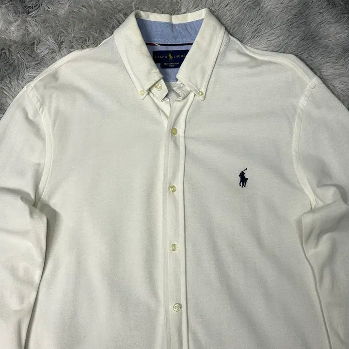[BUNJANG] Polo Ralph Lauren Cotton White Shirt Long Sleeve / 폴로랄프로렌 면 화이트 셔츠 긴팔