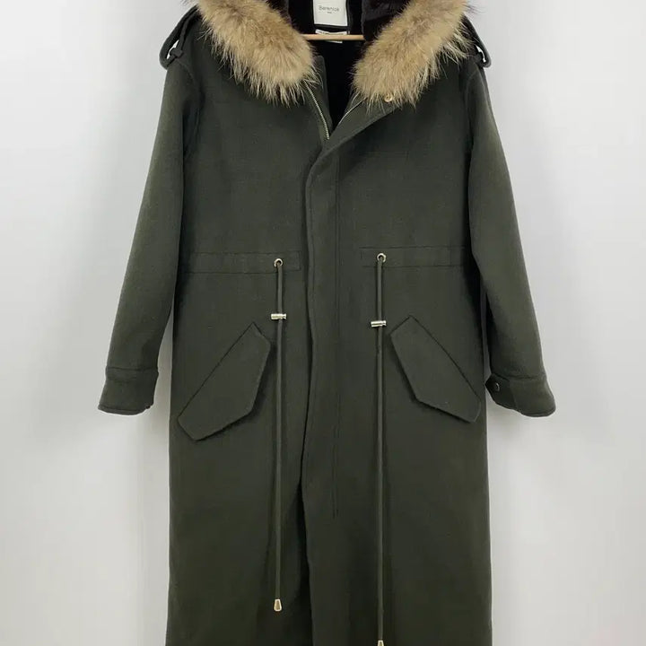 [BUNJANG] Berenice Raccoon Fur Hooded Wool Coat / 베르니스[Berenice] 라쿤 퍼 후드 울 코트
