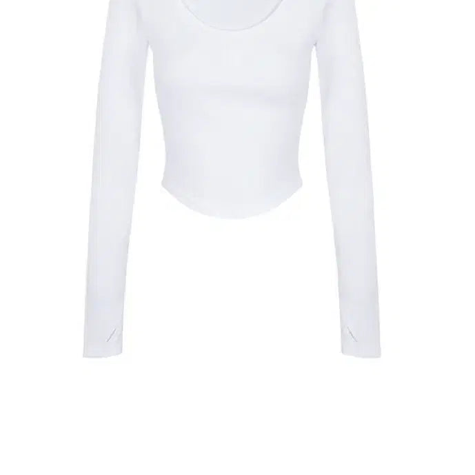 [BUNJANG] Deiny Skinny T-shirt White / 데이니 스킨티 화이트