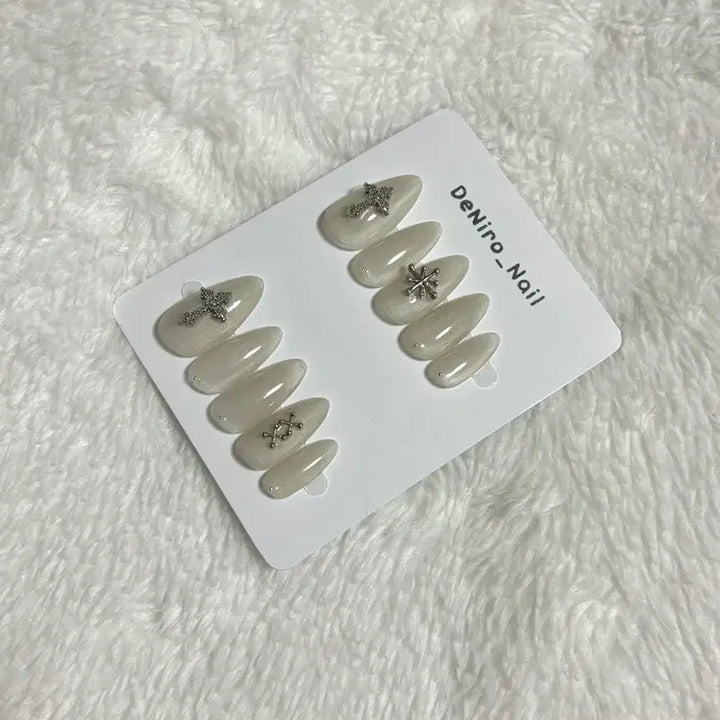 [BUNJANG] 그레이자석젤십자가 수제네일팁 <3 / 그레이자석젤십자가 수제네일팁 <3