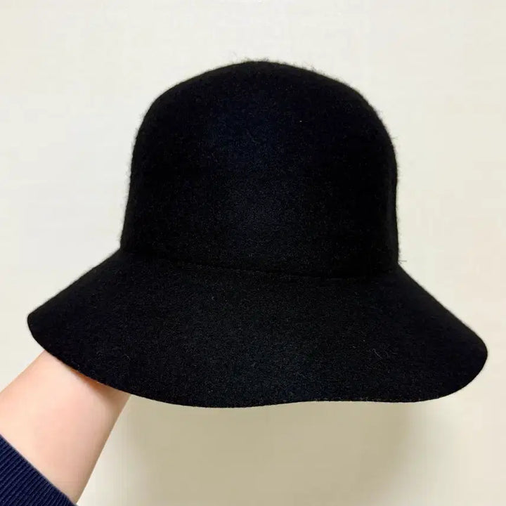 [BUNJANG] Chungrim Black Wool Bucket Hat / 청림 울100 블랙 버킷 햇 여성모자(새상품)