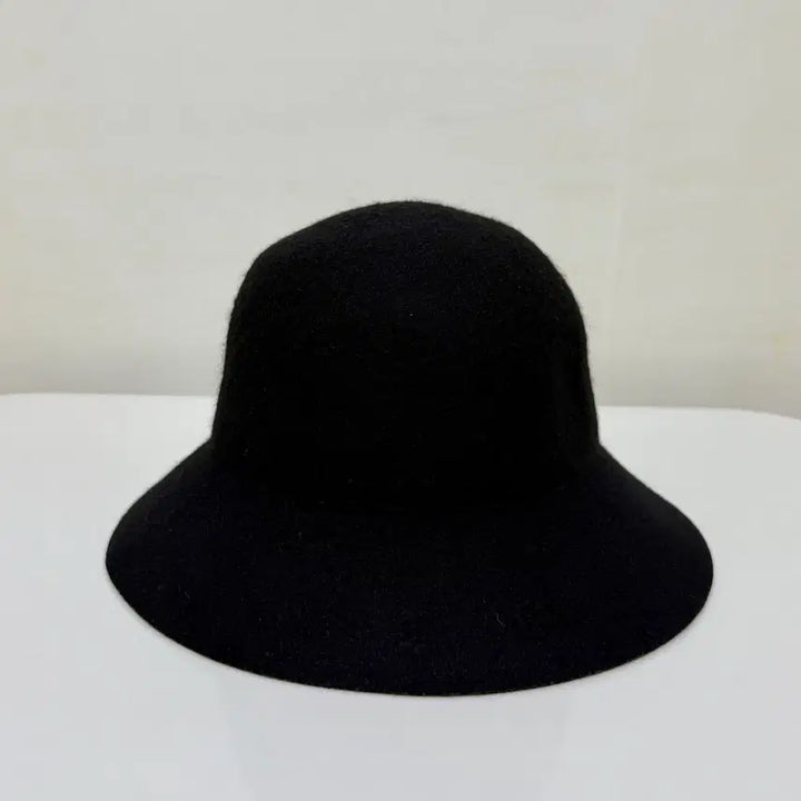 [BUNJANG] Chungrim Black Wool Bucket Hat / 청림 울100 블랙 버킷 햇 여성모자(새상품)