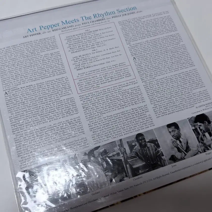[BUNJANG] Art Pepper Meets The Rhythm LP / (미개봉) Art Pepper - Meets The Rhythm LP