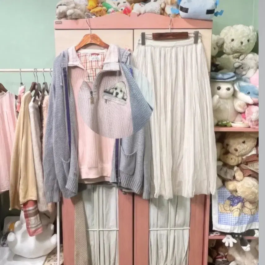 [BUNJANG] Kamome Sanjo Coordinate Set (Excluding Zip-up) / 카모메산장 코디 세트 (집업 제외)