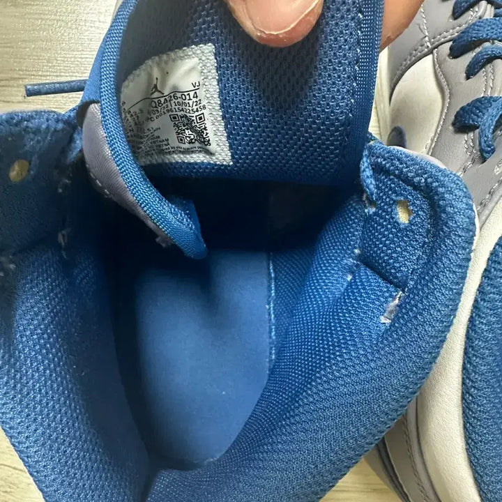 [BUNJANG] Jordan 1 Mid Cement Grey True Blue / 조던 1 미드 시멘트 그레이 트루 블루