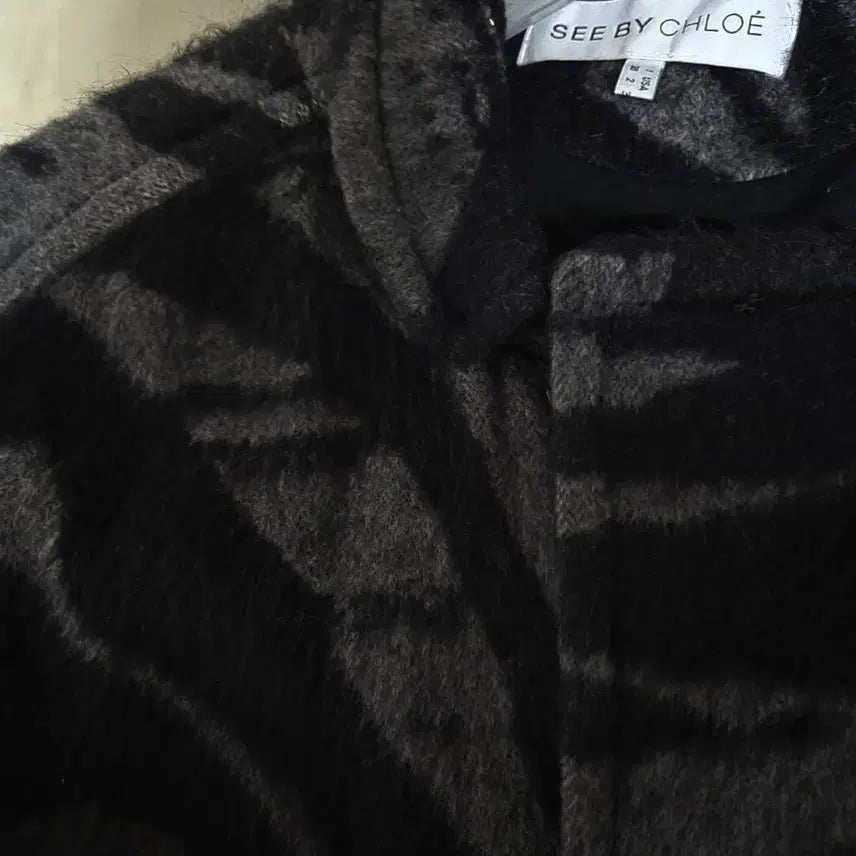 [BUNJANG] See By Chloe Patterned Coat / 씨바이끌로에 얼룩 패턴 코트