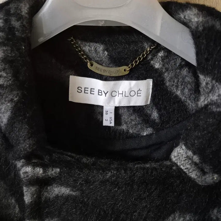 [BUNJANG] See By Chloe Patterned Coat / 씨바이끌로에 얼룩 패턴 코트