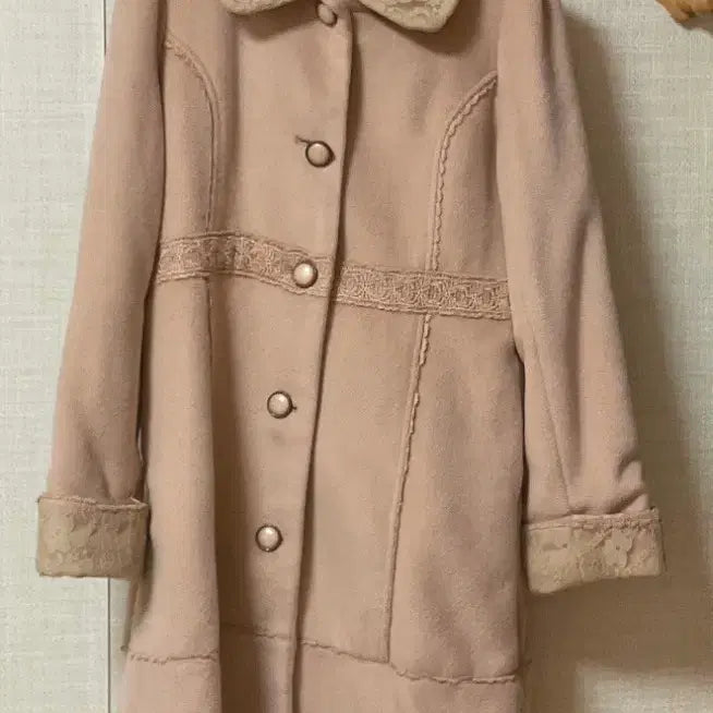 [BUNJANG] Axis Palm Latte Girl Coat / 빈티지 엑시즈팜 라떼갸루 코트(시즌오프)