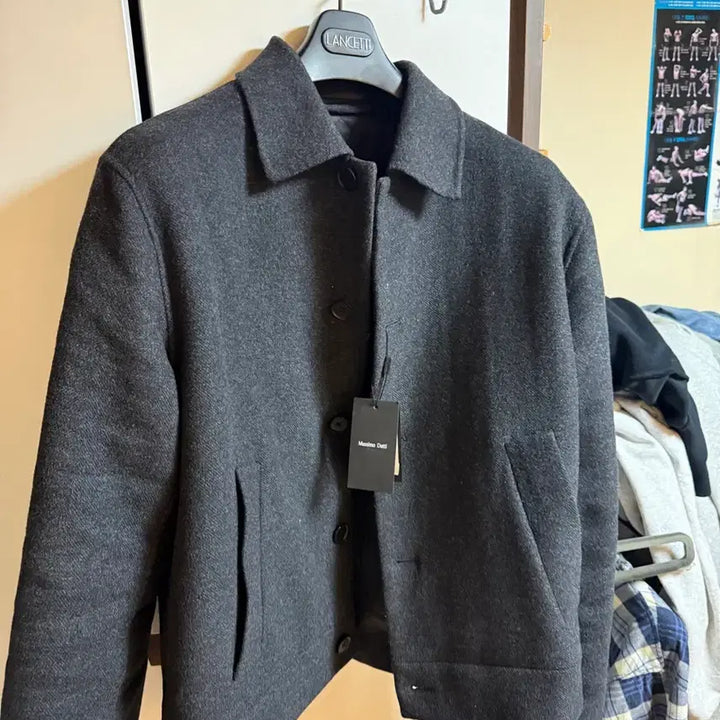 [BUNJANG] Massimo Dutti Wool Jacket - Charcoal / 마시모두티 울 자캣 L 33만 챠콜