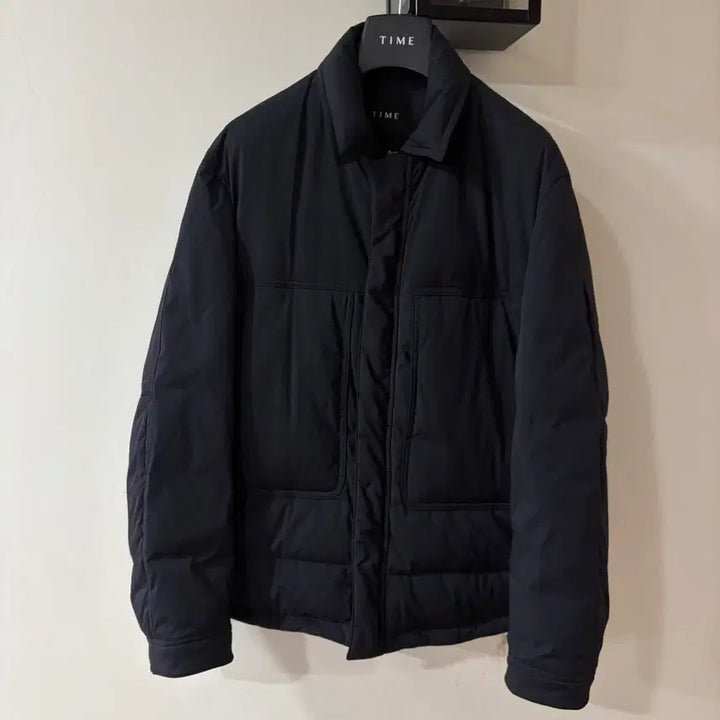 [BUNJANG] Time Homme Goose Down Jacket / 24FW 타임옴므 칼라 구스 다운 점퍼 100 다크네이비