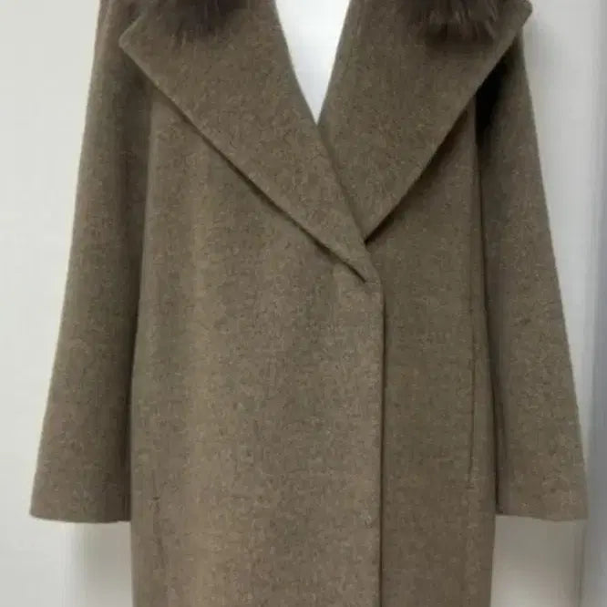 [BUNJANG] Hansome Mine Fox Fur Trim Coat / 한섬 마인(Mine)  코트