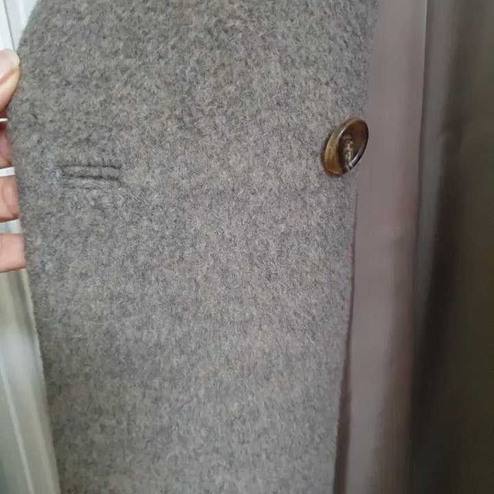 [BUNJANG] Hansome Mine Fox Fur Trim Coat / 한섬 마인(Mine)  코트