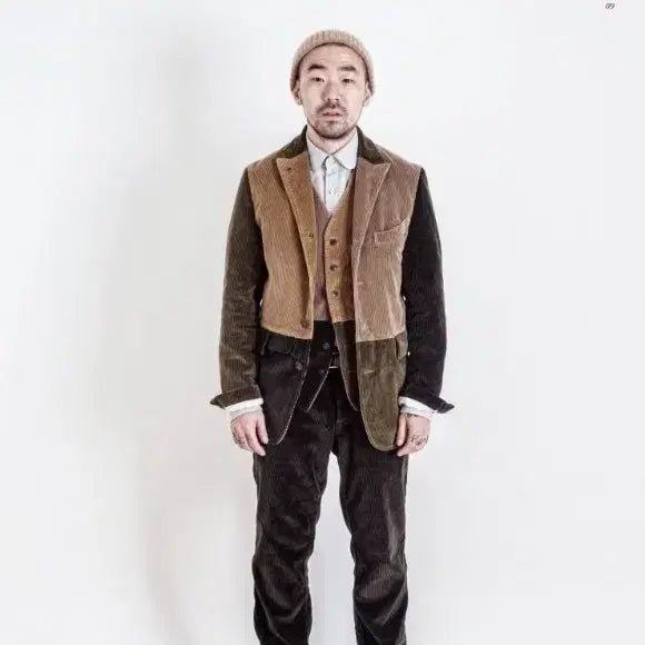 [BUNJANG] Eastlogue Corduroy Jacket & Vest Set / 이스트로그 코듀로이 자켓 L & 베스트 M