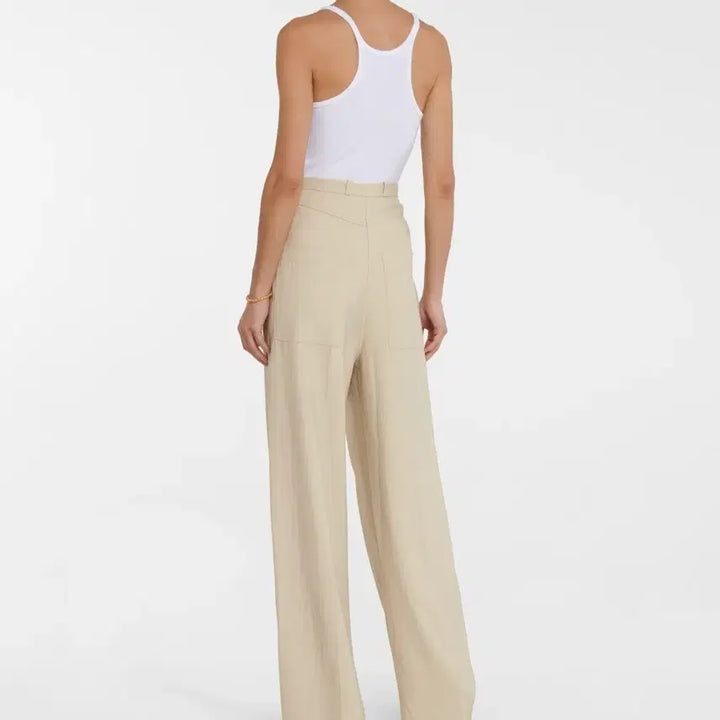 [BUNJANG] Toteme Viscose Linen Wide Slacks / 토템 비스코스 린넨 와이드 슬랙스