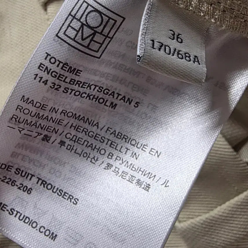 [BUNJANG] Toteme Viscose Linen Wide Slacks / 토템 비스코스 린넨 와이드 슬랙스